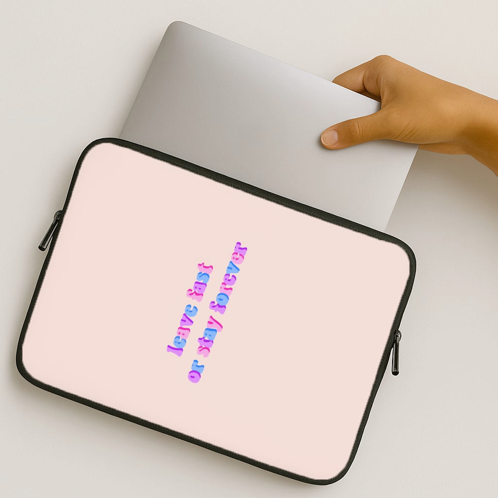 Leave Fast Or Stay Forever - Fender MacBook Case