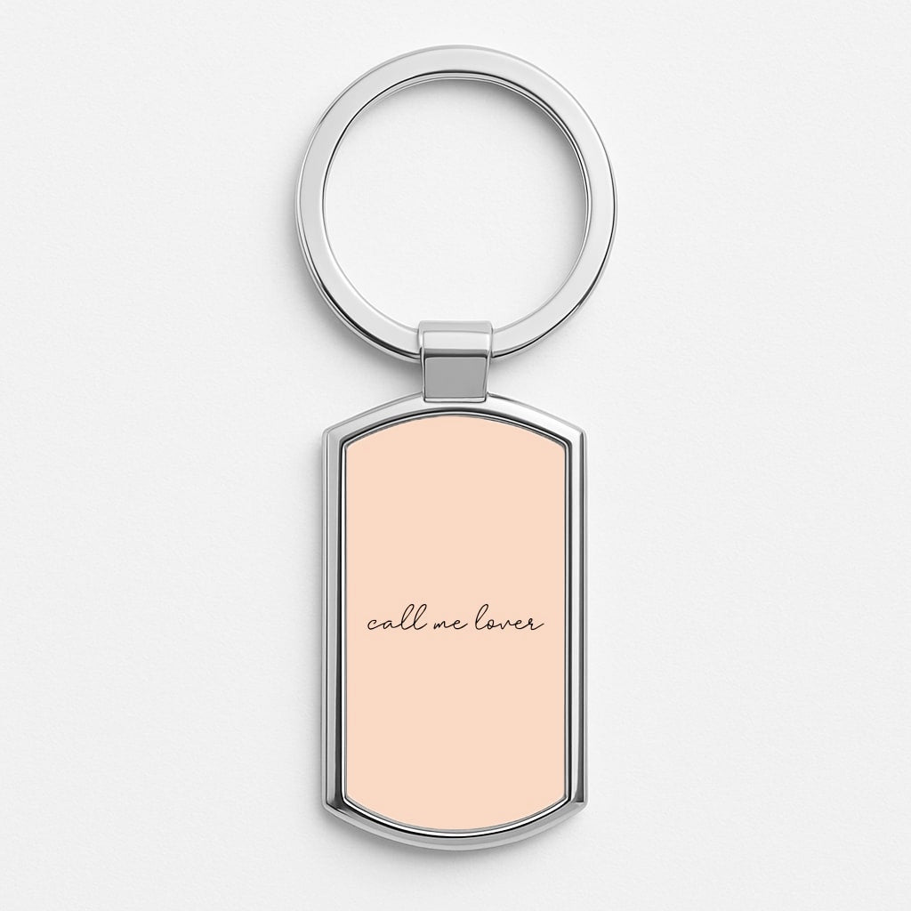 Call Me Lover - Sam Fender Silver Keyring
