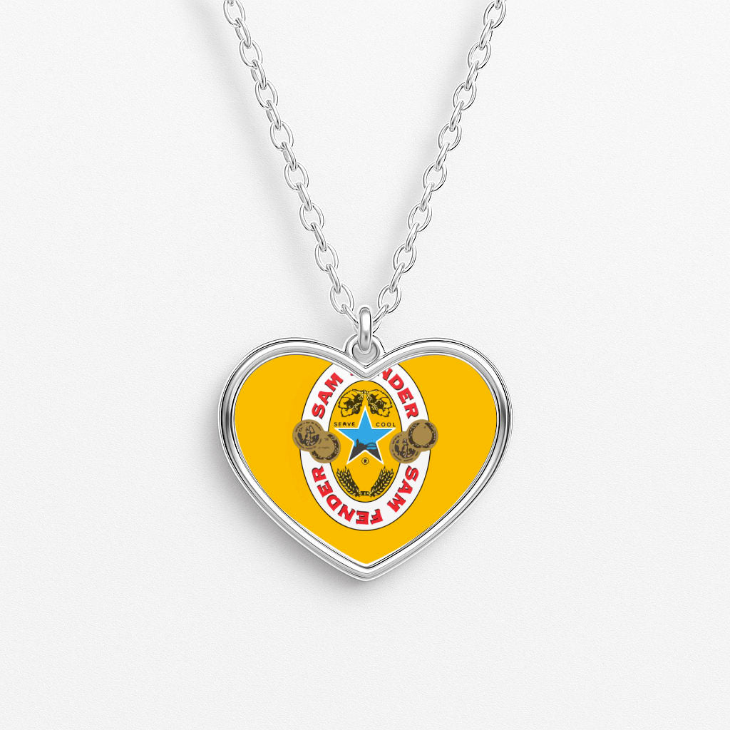 Fender Badge Heart Necklace