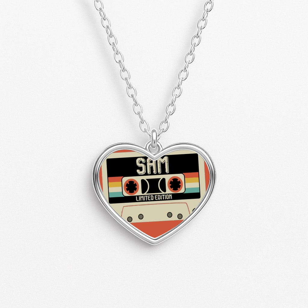 Cassette Tape - Fender Heart Necklace