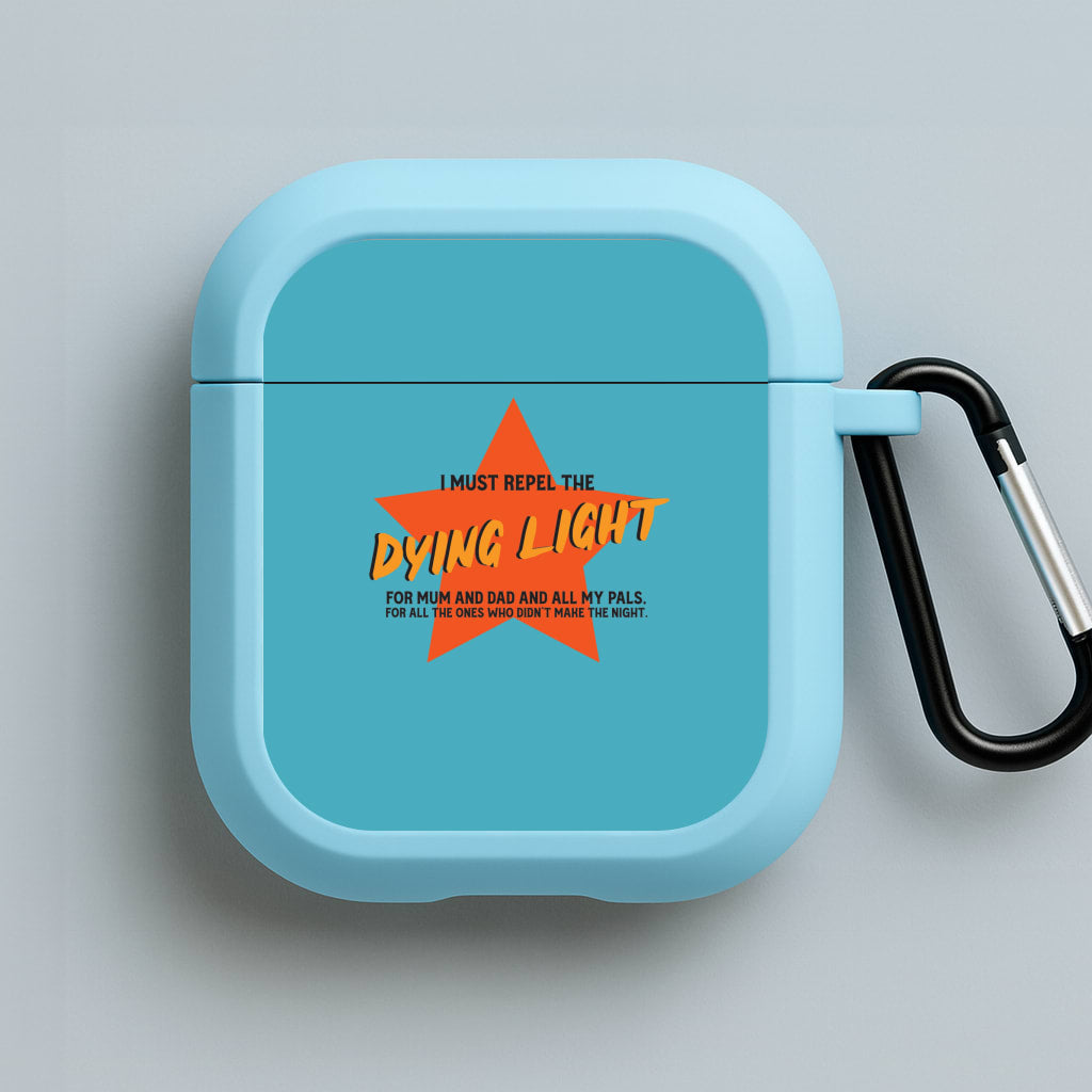 I Must Repel The Dying Light - Fender Blue AirPods Case