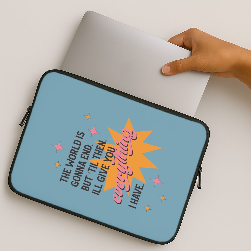 The World Is Gonna End - Fender MacBook Case