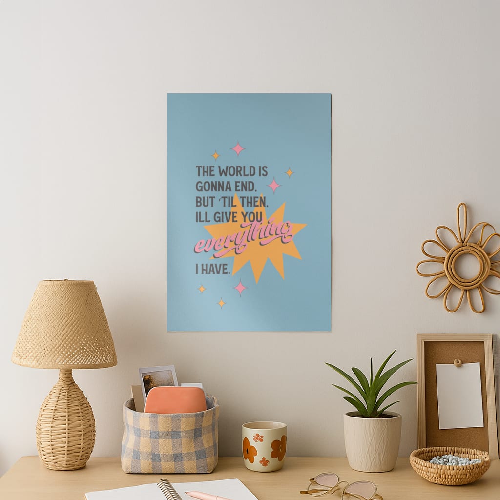 The World Is Gonna End - Fender Art Print