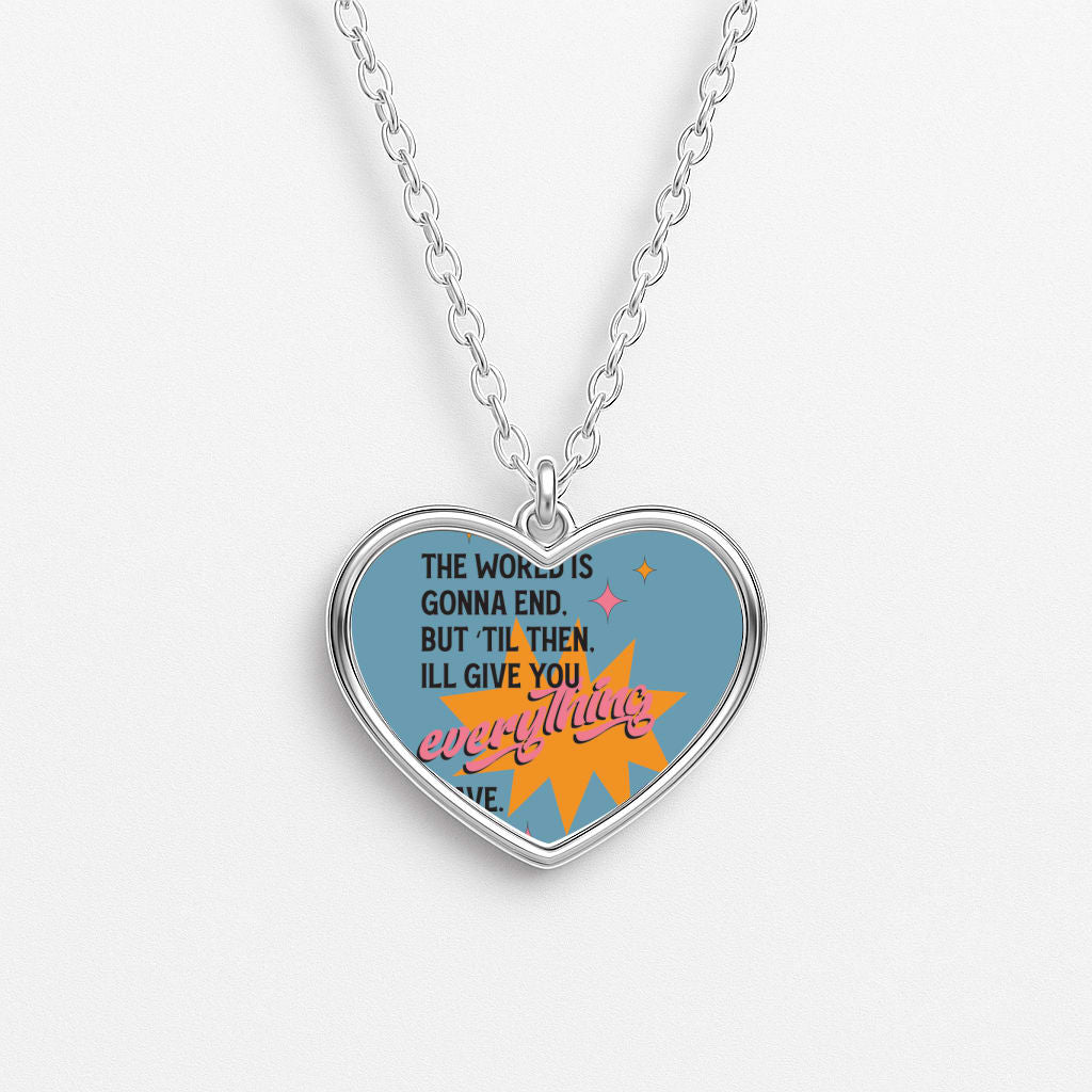 The World Is Gonna End - Fender Heart Necklace