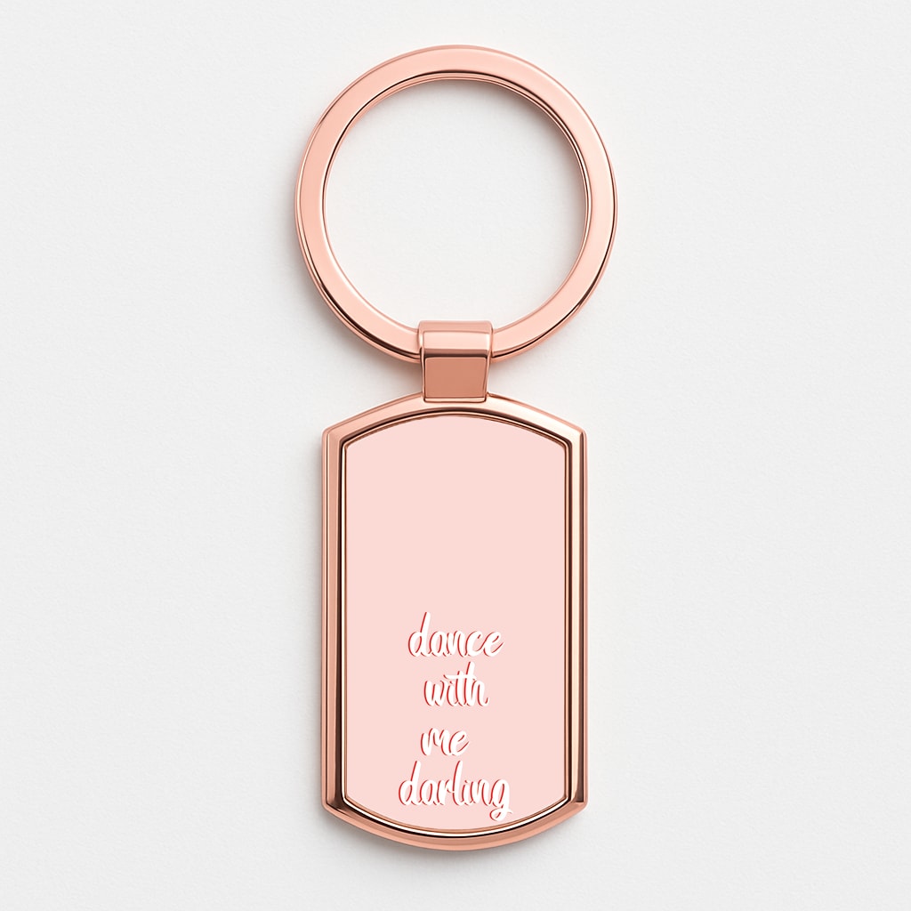 Dance With Me Darling - Fender Rose Gold Keyring