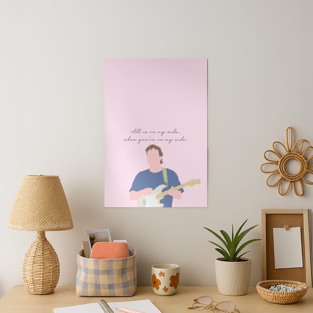 All Is On My Side Pink Art Print