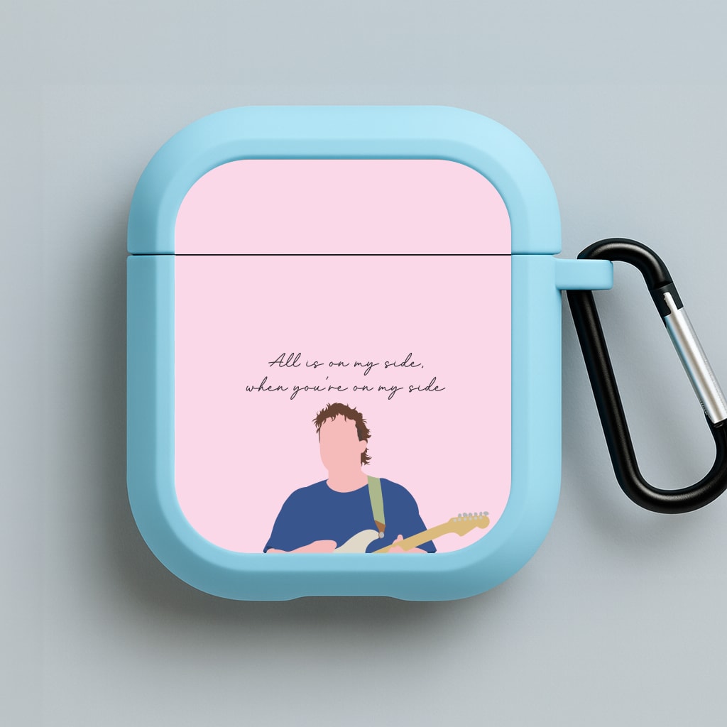 All Is On My Side Pink Blue AirPods Case
