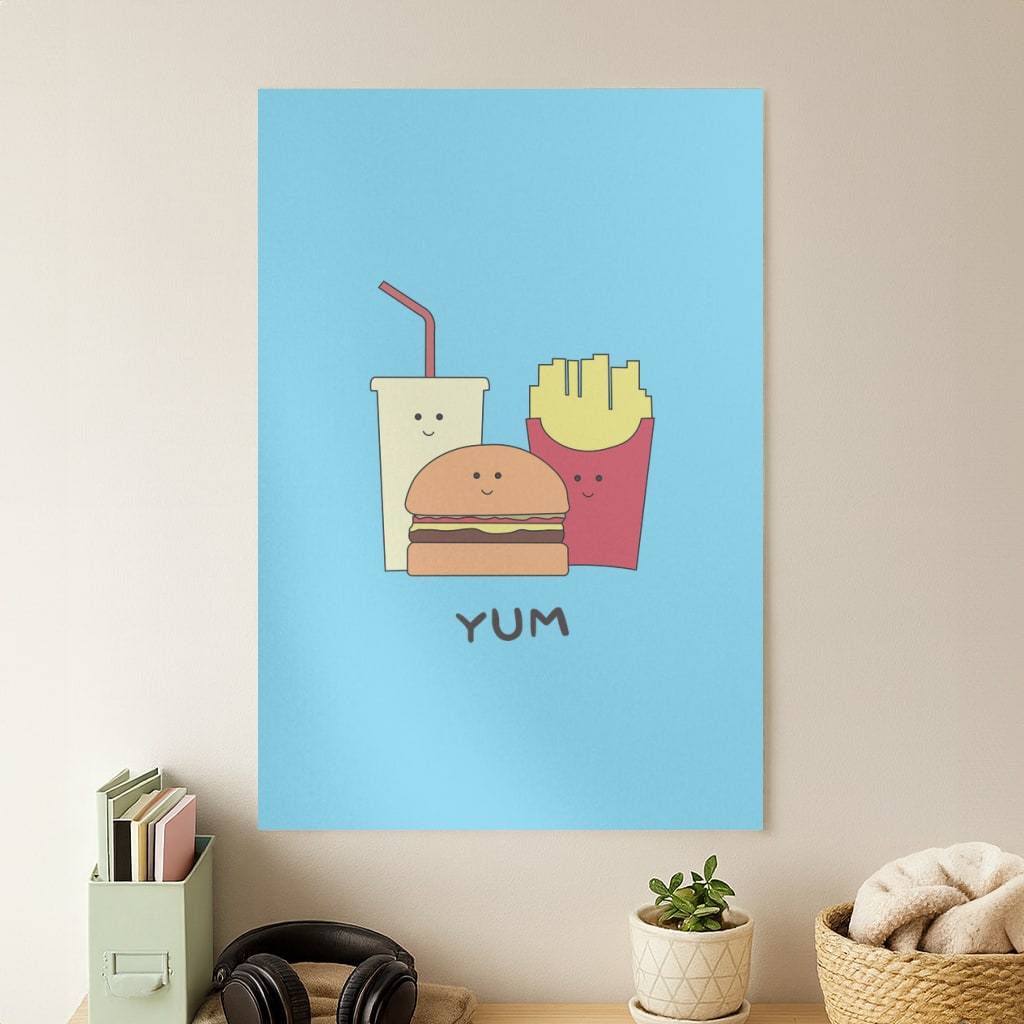 Fast Food Meal - Fast Food Patterns Poster