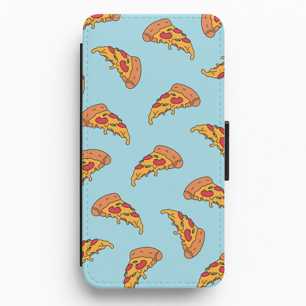 Pizza - Fast Food Patterns Flip / Wallet Phone Case