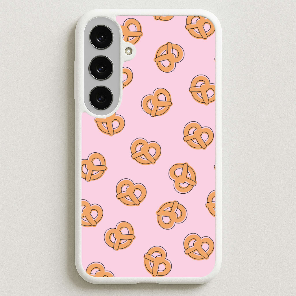 Pretzels - Fast Food Patterns Phone Case for Galaxy S25FE