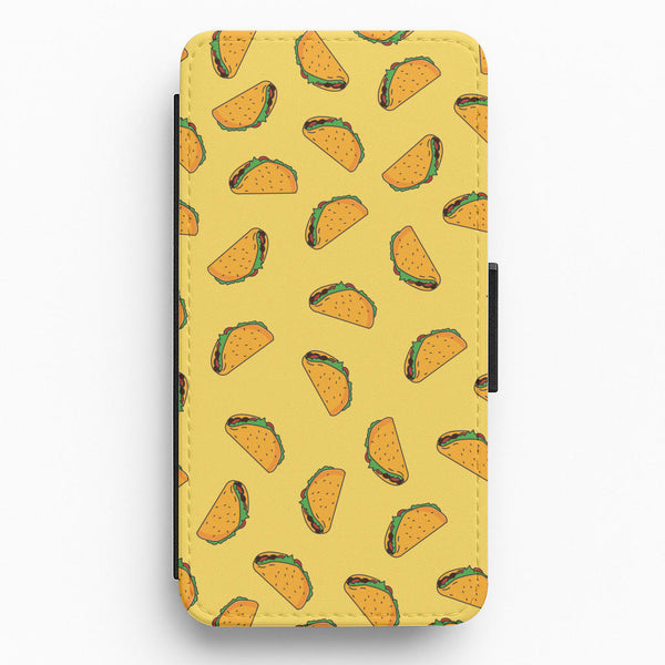 Tacos - Fast Food Patterns Flip / Wallet Phone Case