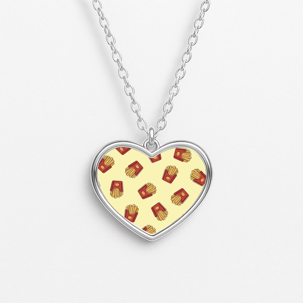 Fries - Fast Food Patterns Necklace