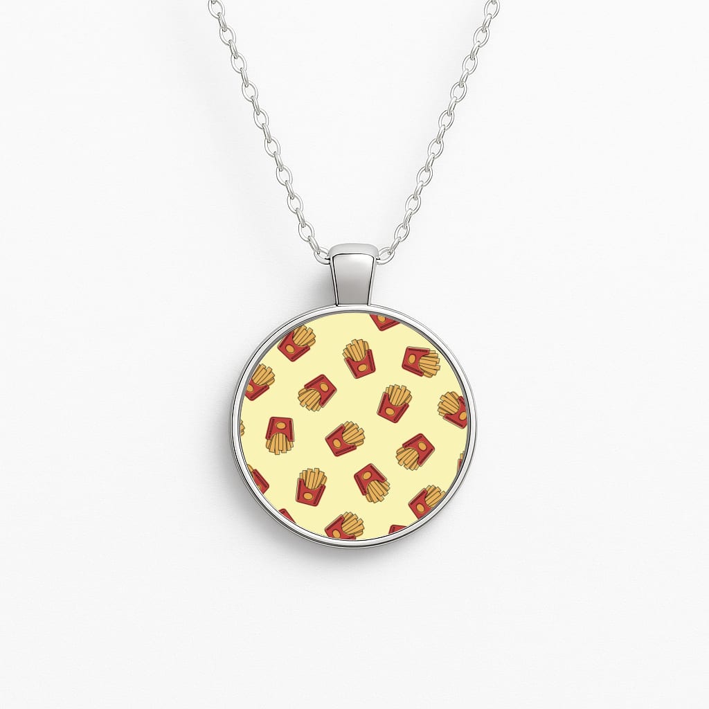 Fries - Fast Food Patterns Necklace