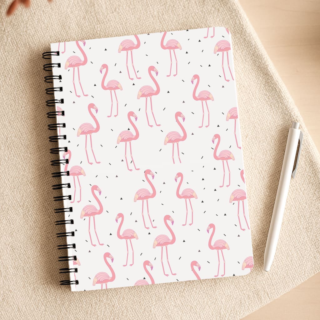 Pink Flamingo Pattern Notepad