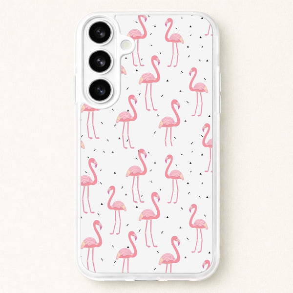 Pink Flamingo Pattern Phone Case for Galaxy S26