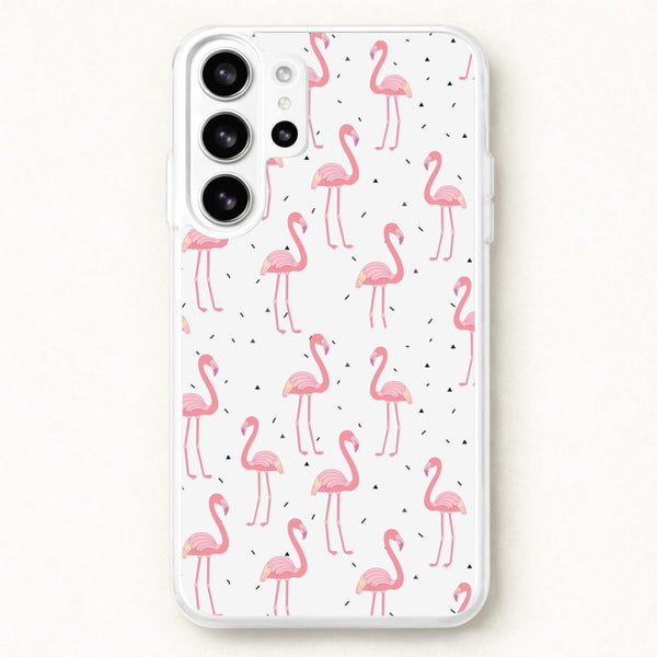 Pink Flamingo Pattern Phone Case for Galaxy S26 Ultra