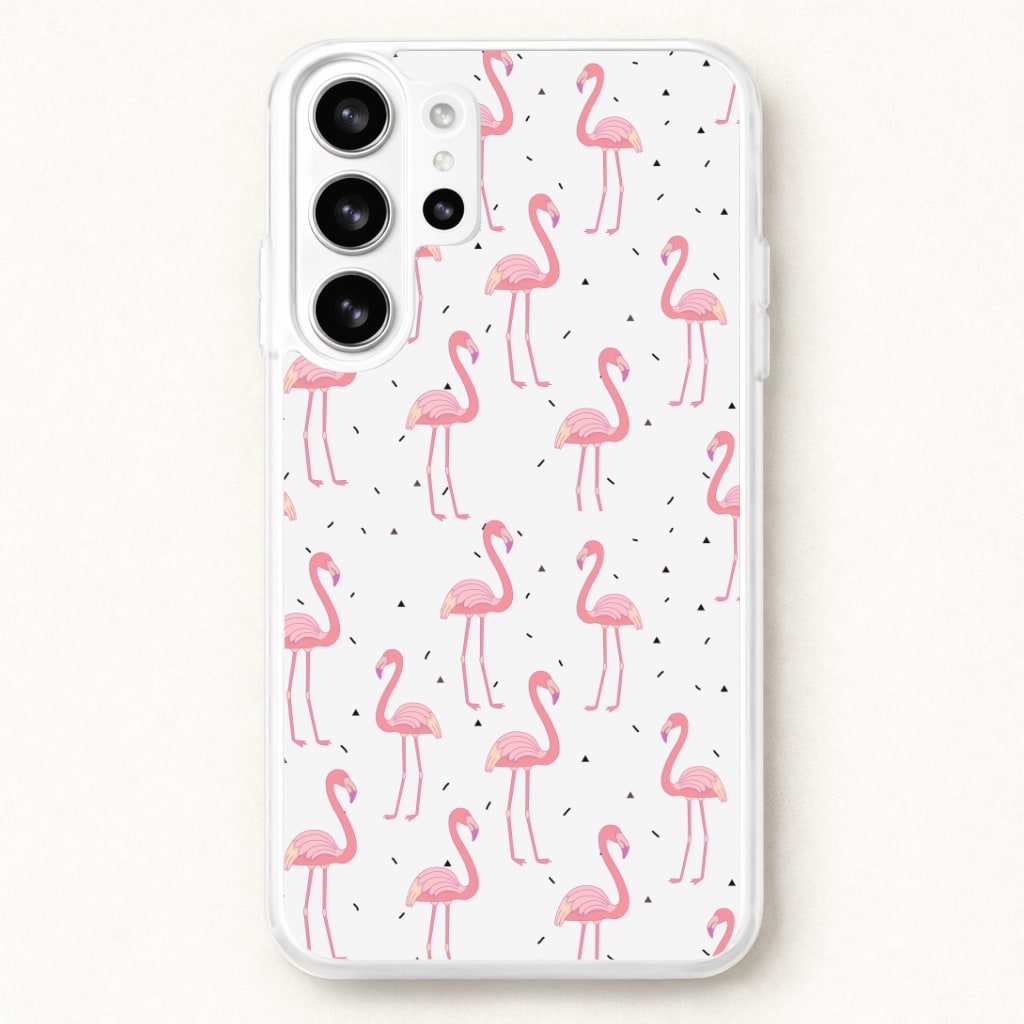 Pink Flamingo Pattern Phone Case for Galaxy S26 Ultra