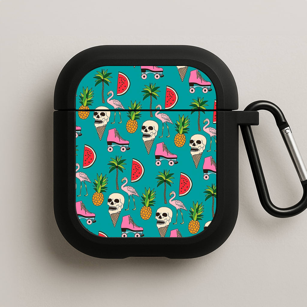 Skull Creams - Summer Pattern AirPods Case
