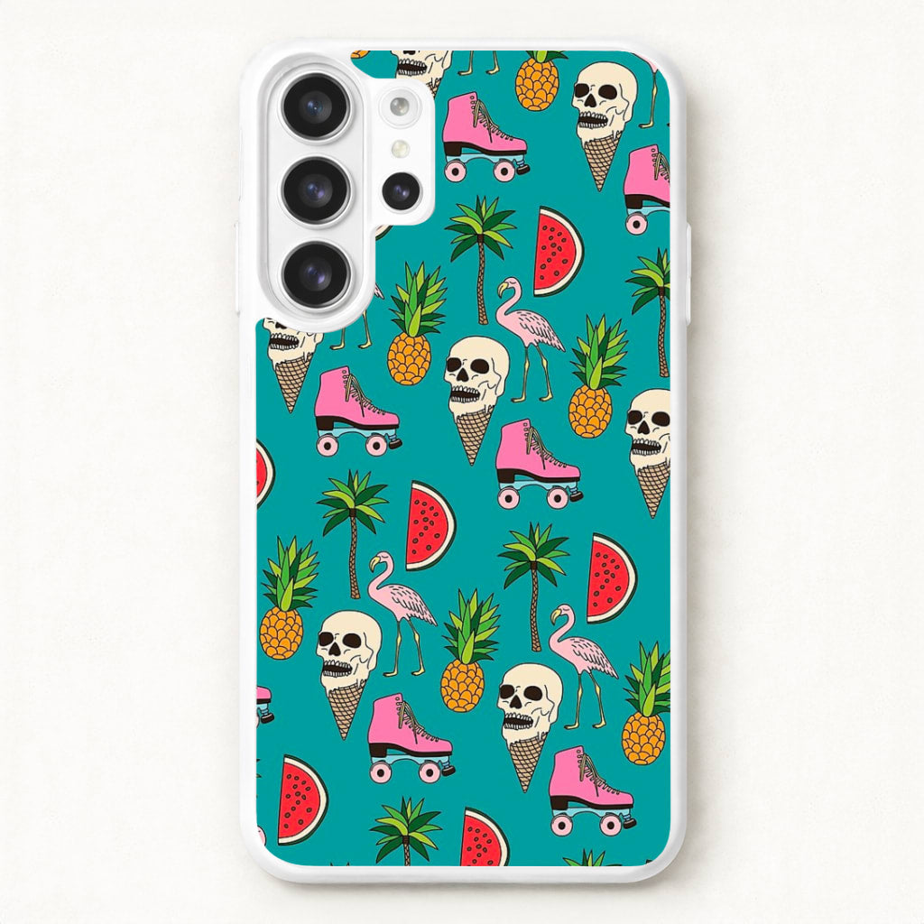 Skull Creams - Summer Pattern Phone Case for Galaxy S26 Ultra