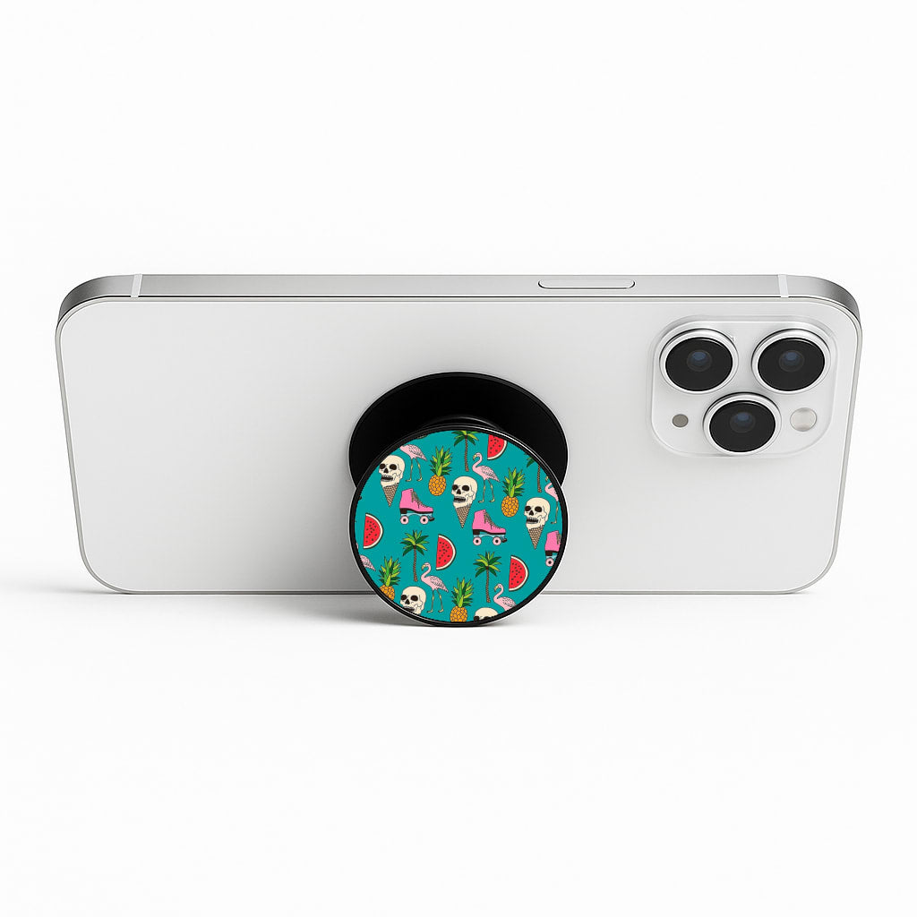 Skull Creams - Summer Pattern Phone Stand