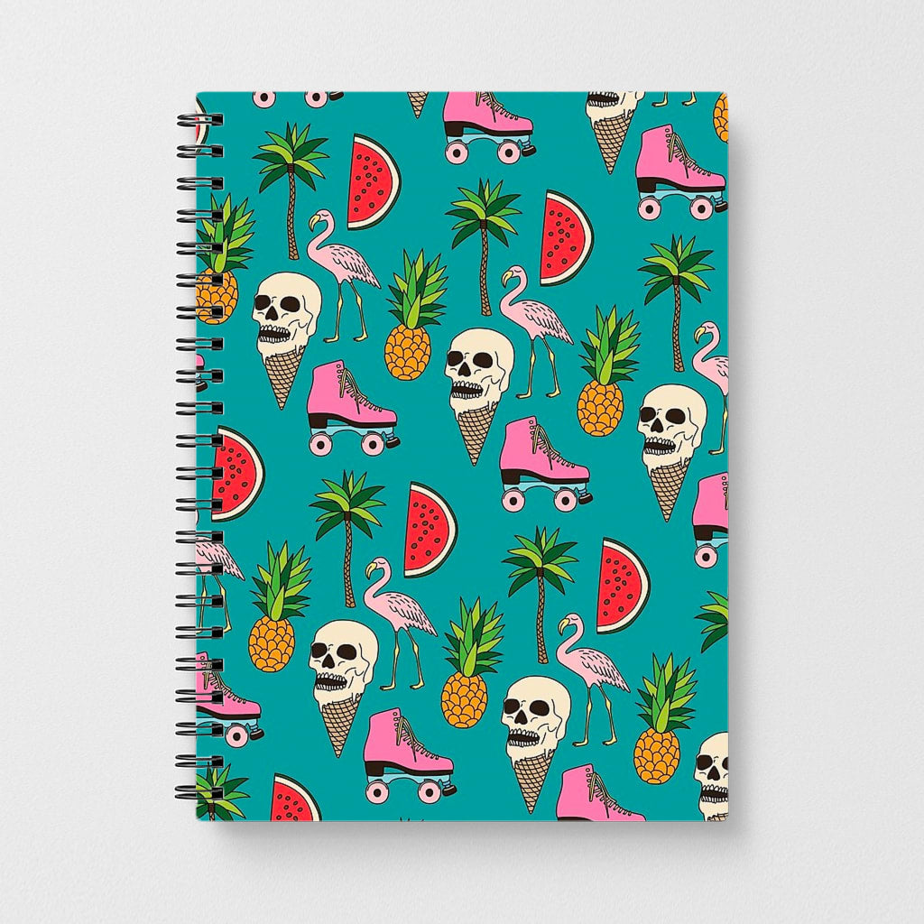 Skull Creams - Summer Pattern Notebook - Fun Cases