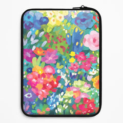 Colourful Floral Pattern Laptop Sleeve
