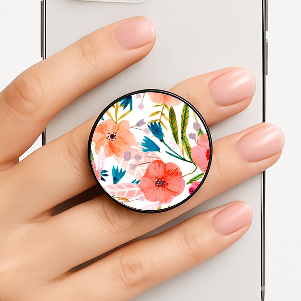 Peach Watercolour Floral Pattern FunGrip