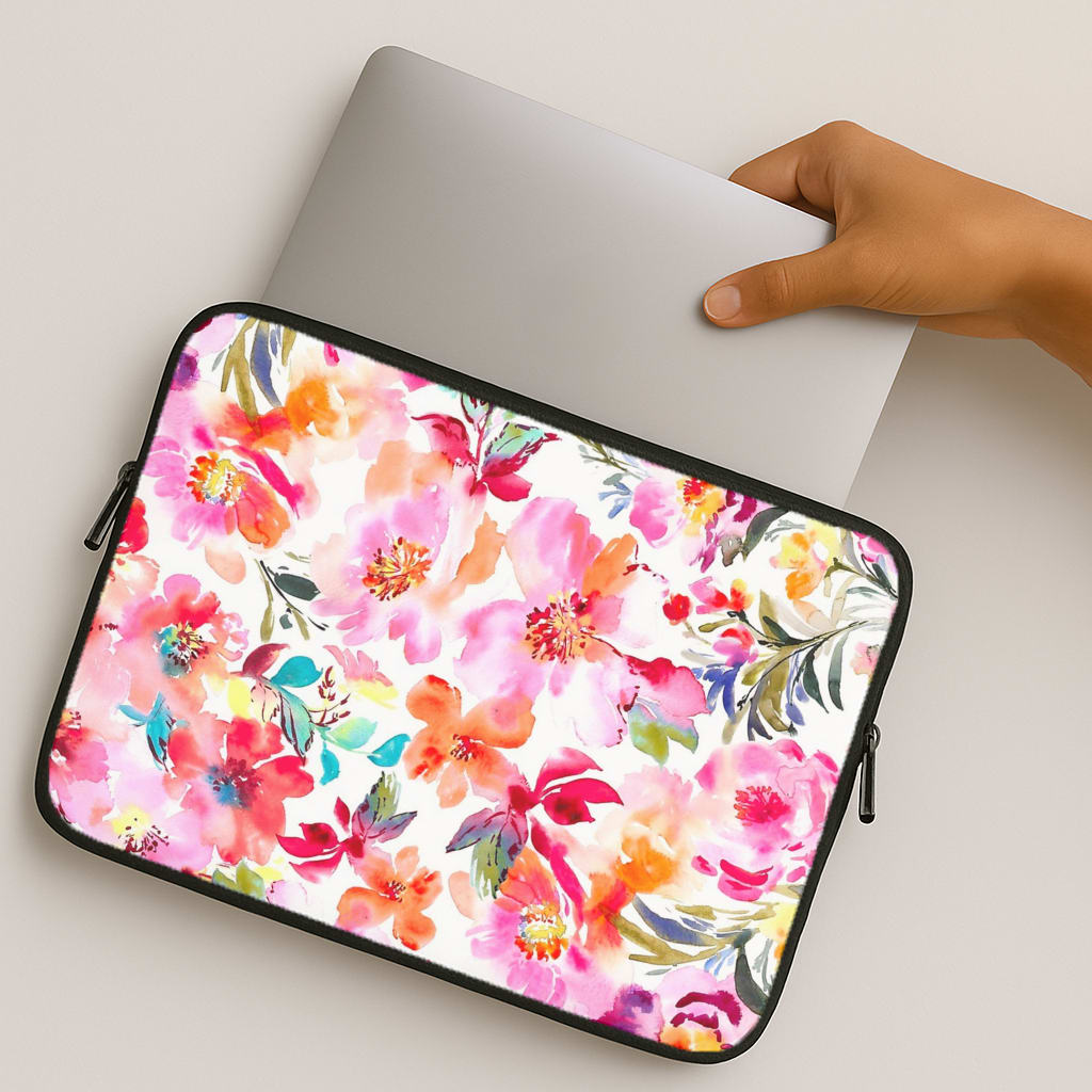 Spring Floral Pattern MacBook Case