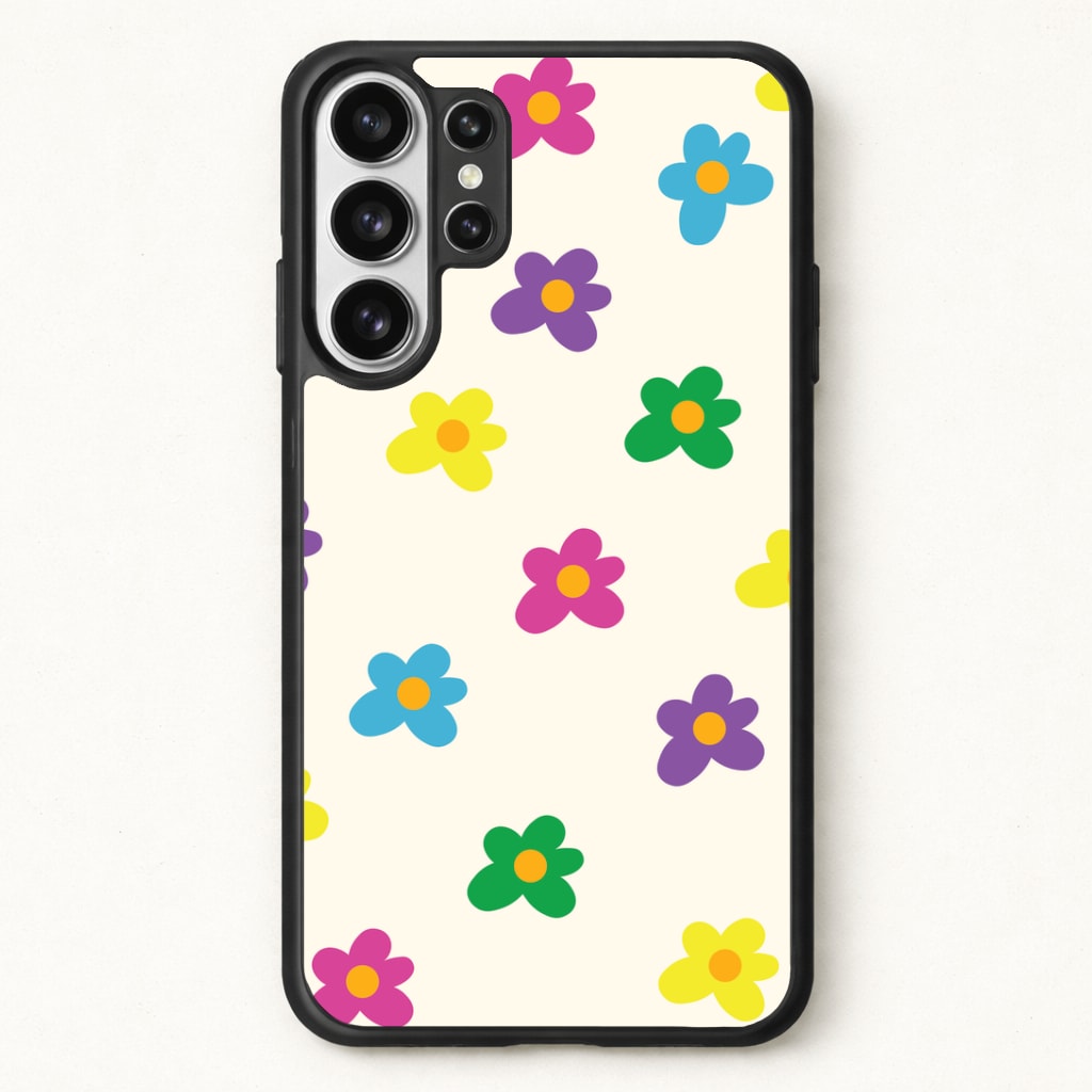 Cute Flower Pattern - Floral Phone Case for Galaxy S26 Ultra
