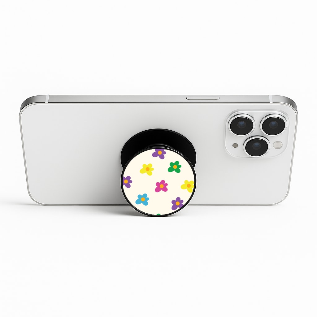 Cute Flower Pattern - Floral Phone Stand