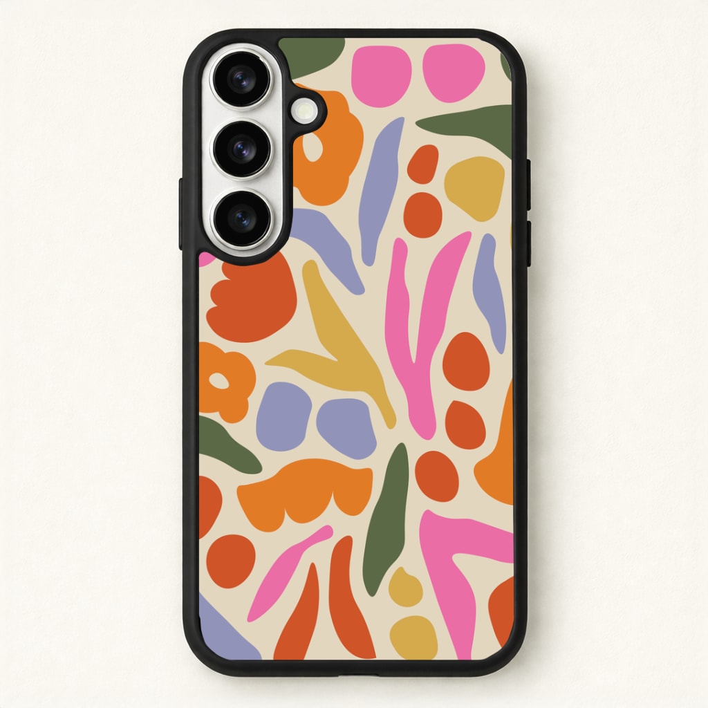 Abstract Floral Pattern - Floral Phone Case for Galaxy S26 Plus