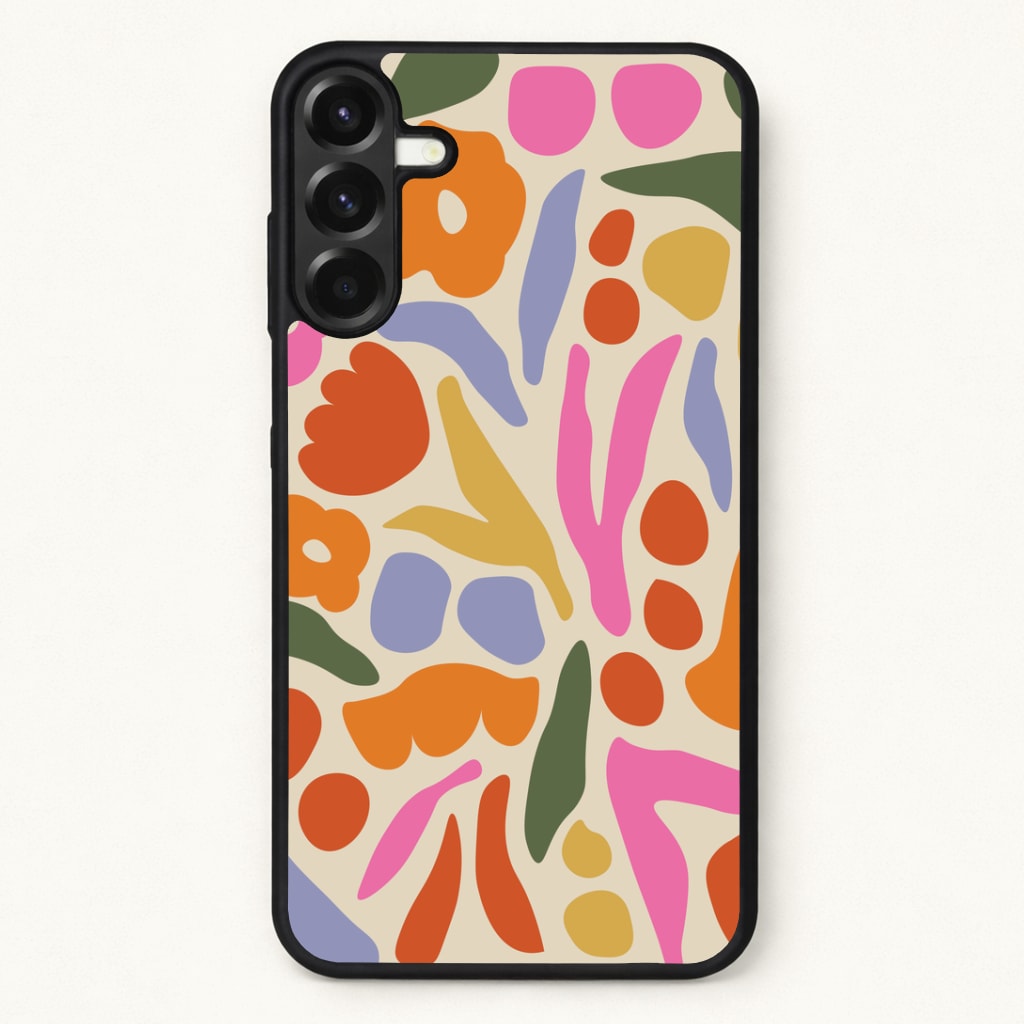 Abstract Floral Pattern - Floral Phone Case for Galaxy A57