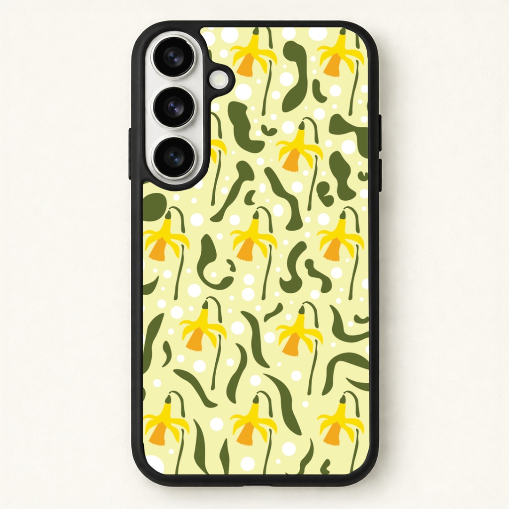 Daffodil Pattern - Floral Phone Case for Galaxy S26