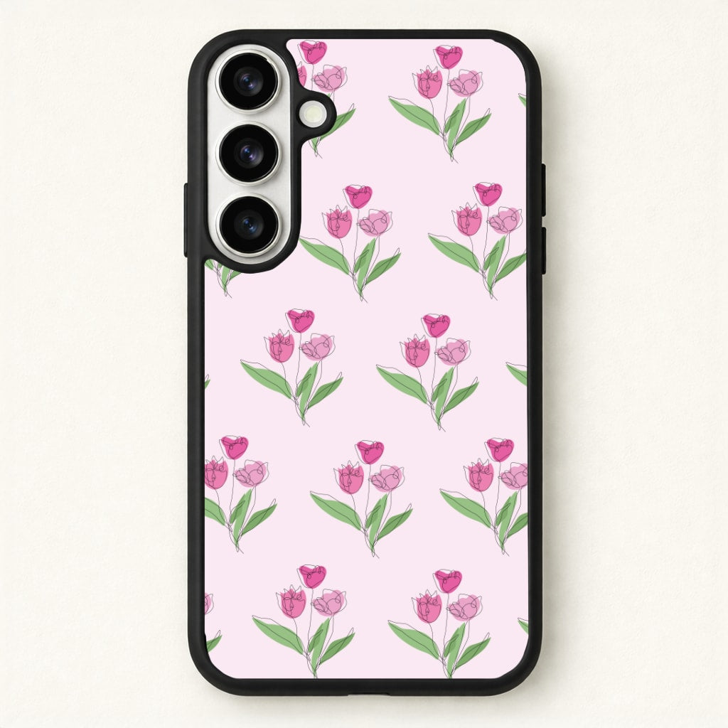 Pink Pattern - Floral Phone Case for Galaxy S26 Plus