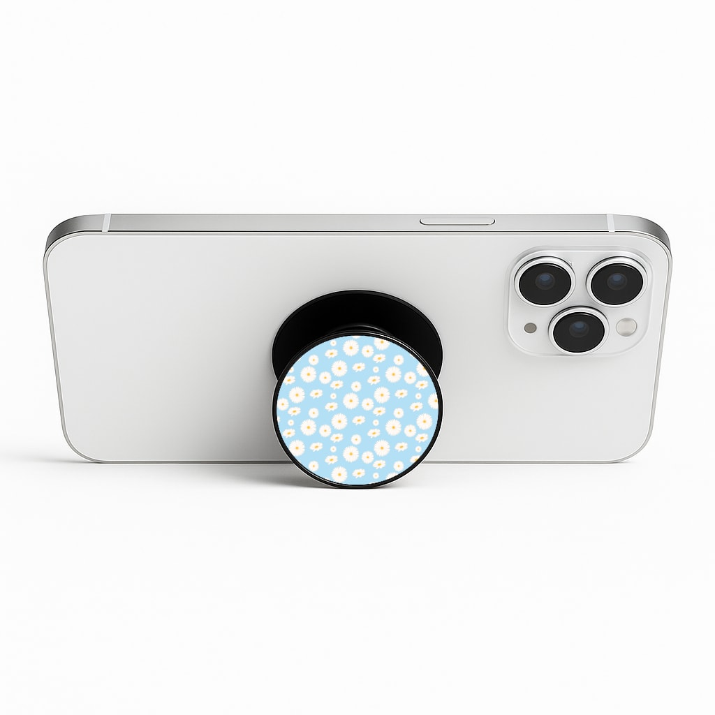 Blue Daisies - Floral Phone Stand