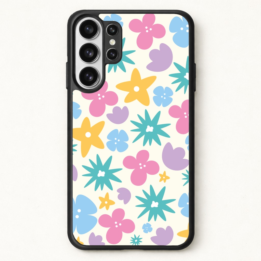 Playful Flowers - Floral Patterns Phone Case for Galaxy S26 Ultra