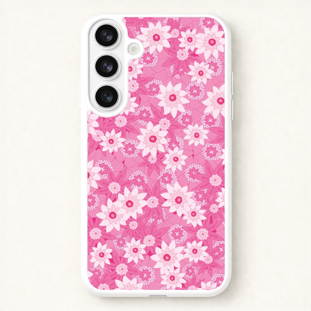 Pink Flowers - Floral Patterns Phone Case for Galaxy S26 Plus