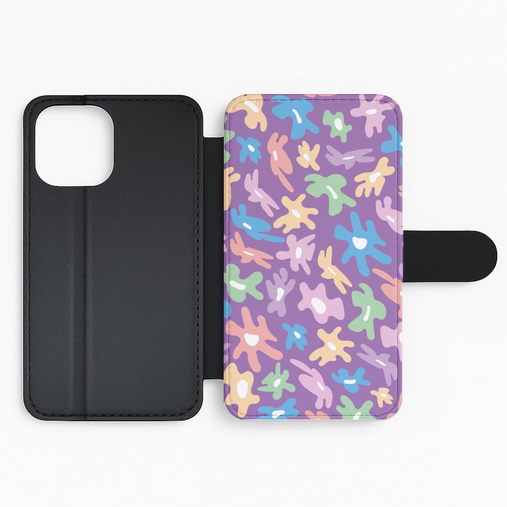 Abstract Flowers- Floral Patterns Flip Phone Case