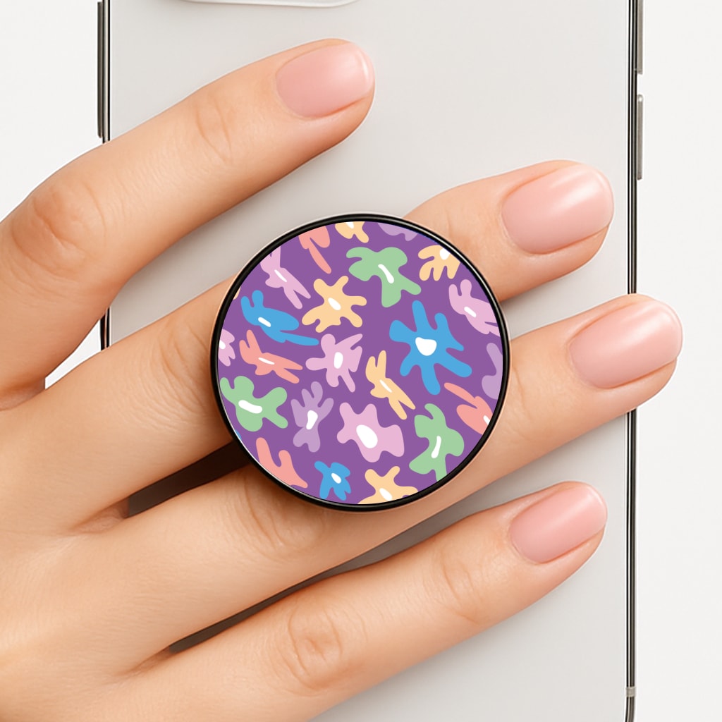 Abstract Flowers- Floral Patterns Phone Grip