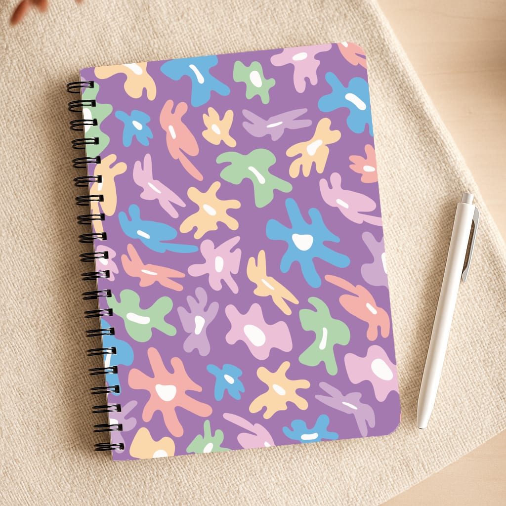 Abstract Flowers- Floral Patterns Notepad