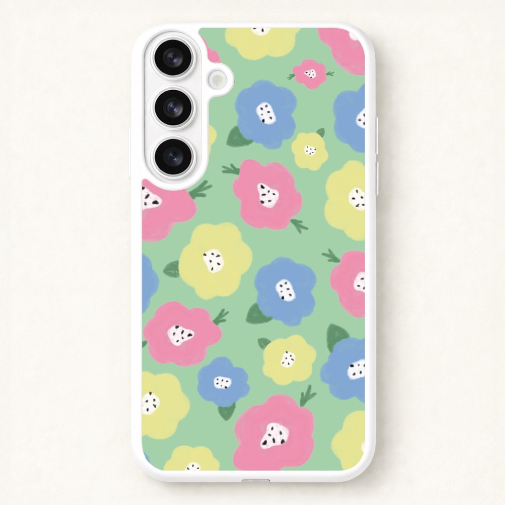 Painted Flowers - Floral Patterns Phone Case for Galaxy S26