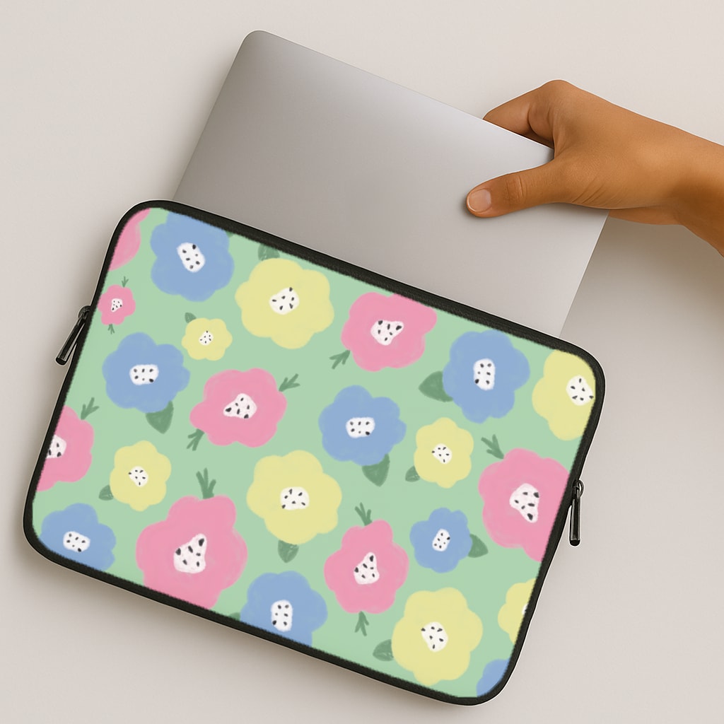 Painted Flowers - Floral Patterns MacBook Case