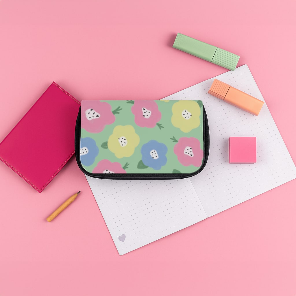 Painted Flowers - Floral Patterns Pencil Case