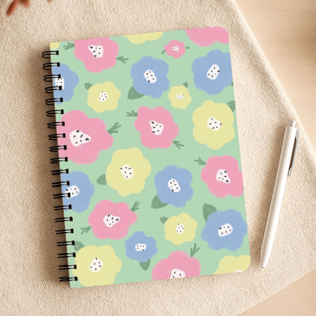 Painted Flowers - Floral Patterns Notepad