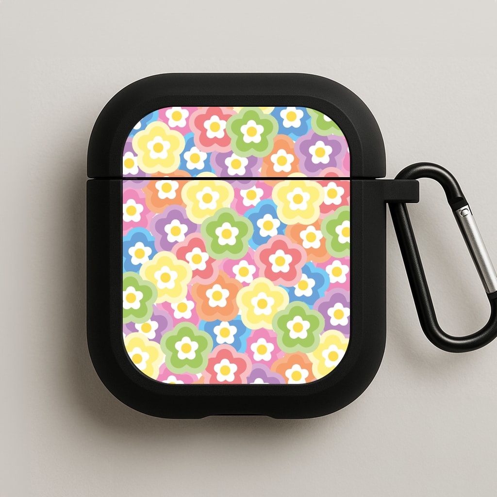 Psychedelic Flowers - Floral Patterns AirPods Case