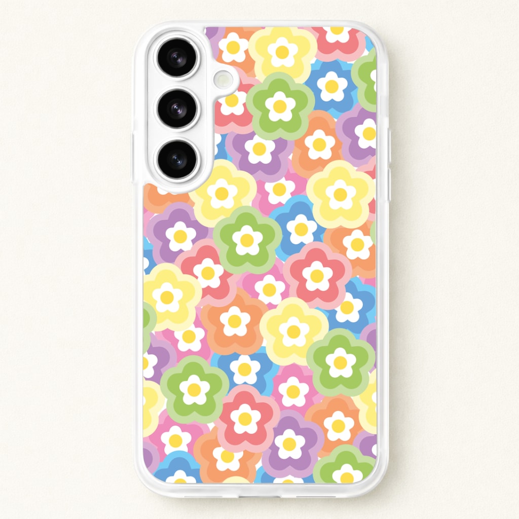 Psychedelic Flowers - Floral Patterns Phone Case for Galaxy S26