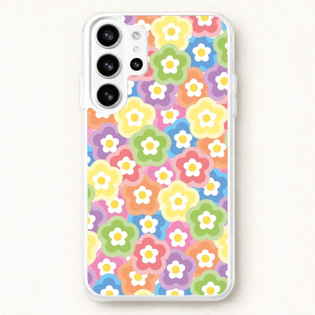 Psychedelic Flowers - Floral Patterns Phone Case for Galaxy S26 Ultra