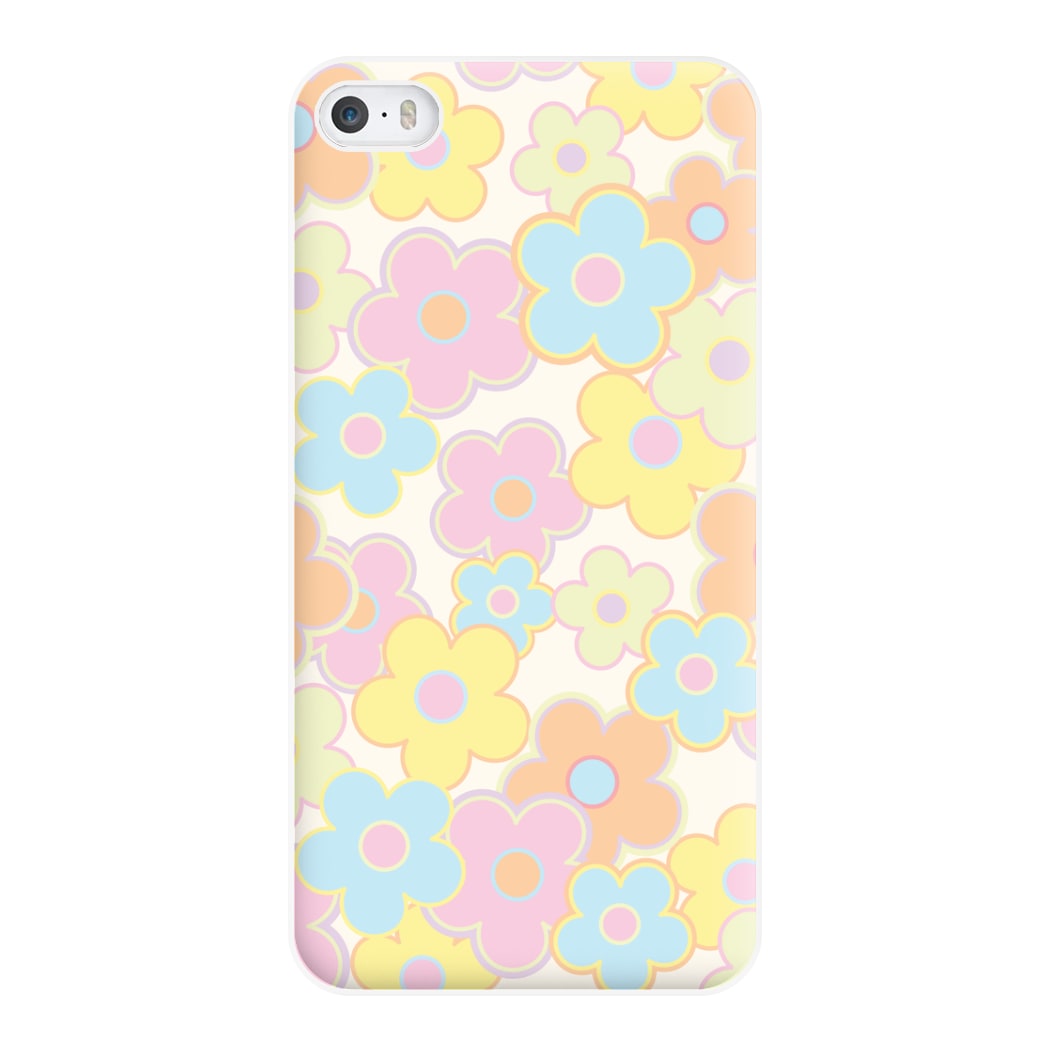 Pastel Abstract Flowers Pattern Phone Case for iPhone 5 / 5s / SE 2016