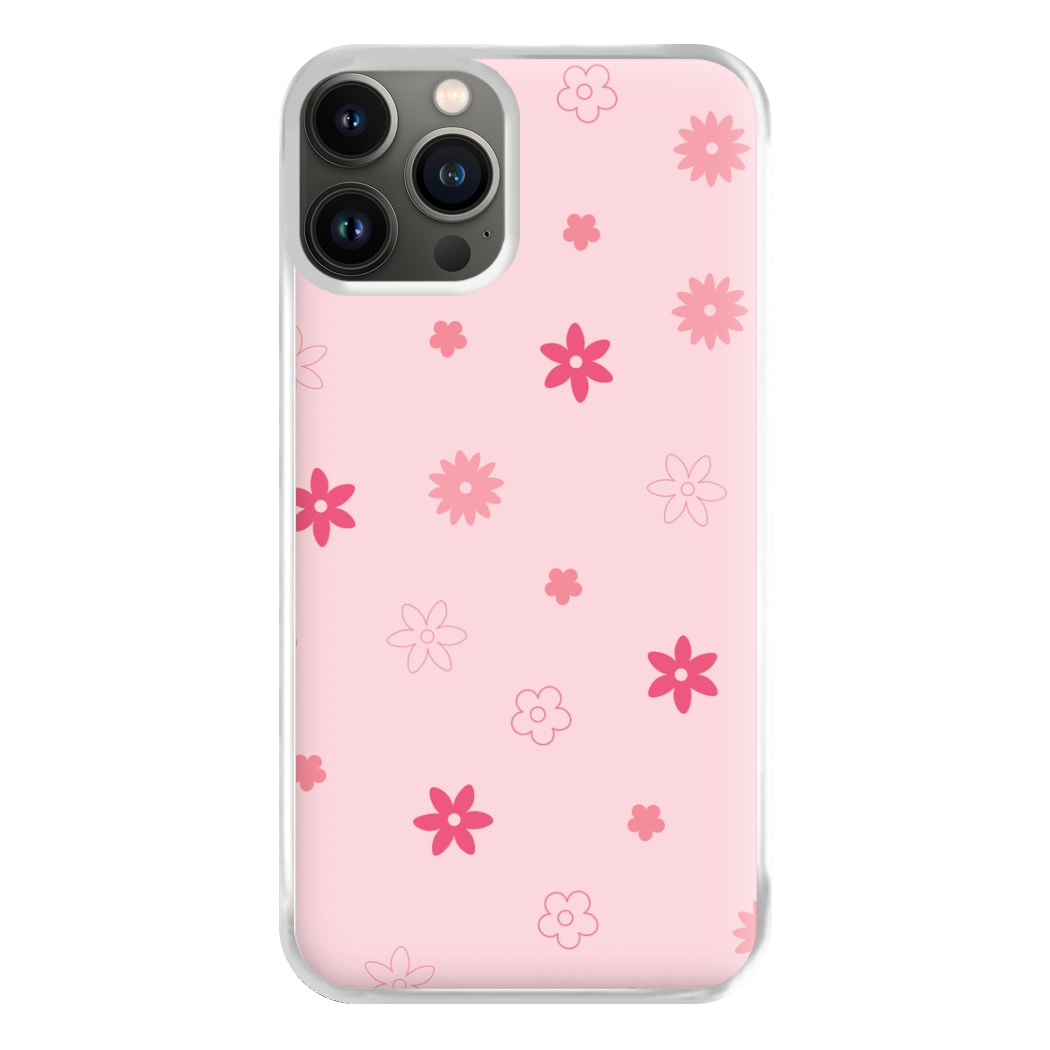 Flower Types Pattern Pink Phone Case for iPhone 11 Pro Max