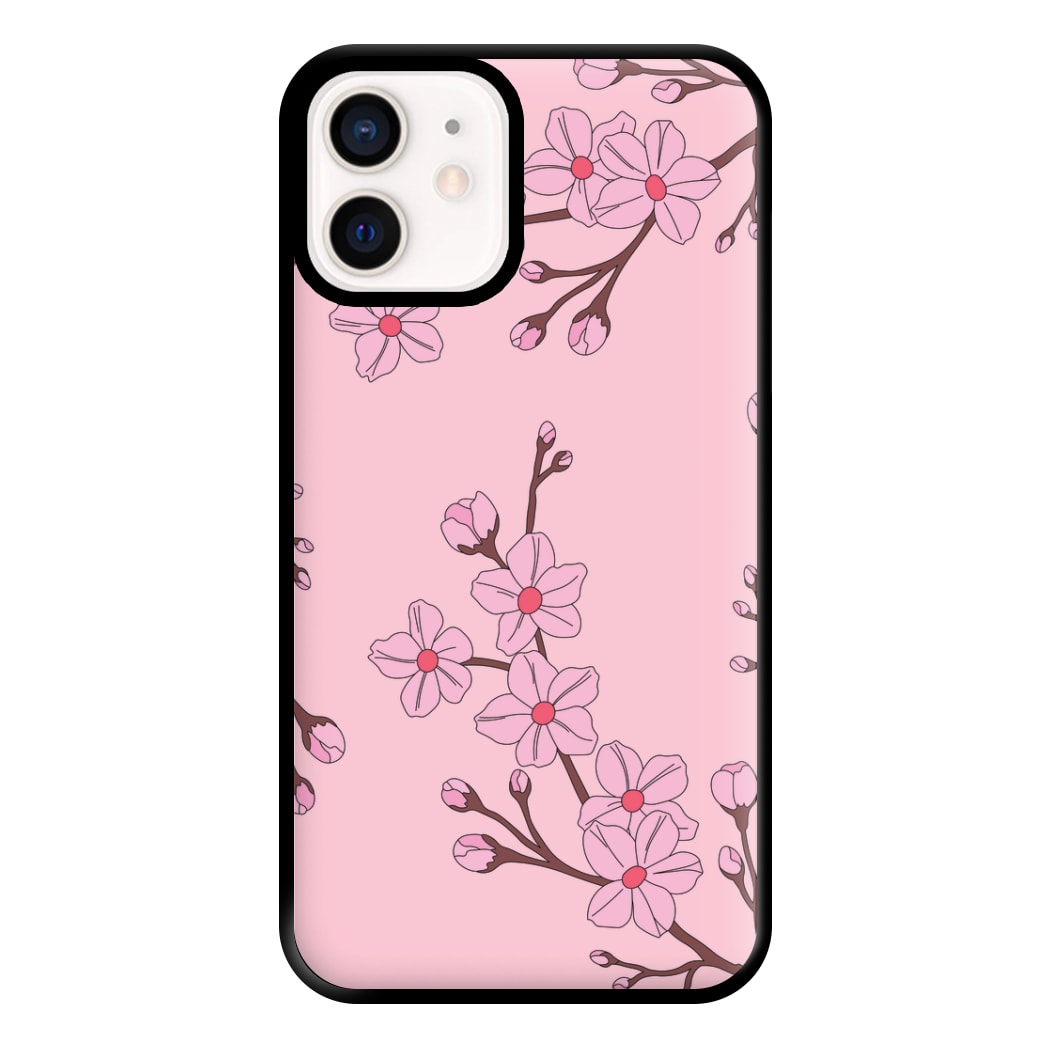 Cherry Blossom Pattern Phone Case for iPhone 13 Mini
